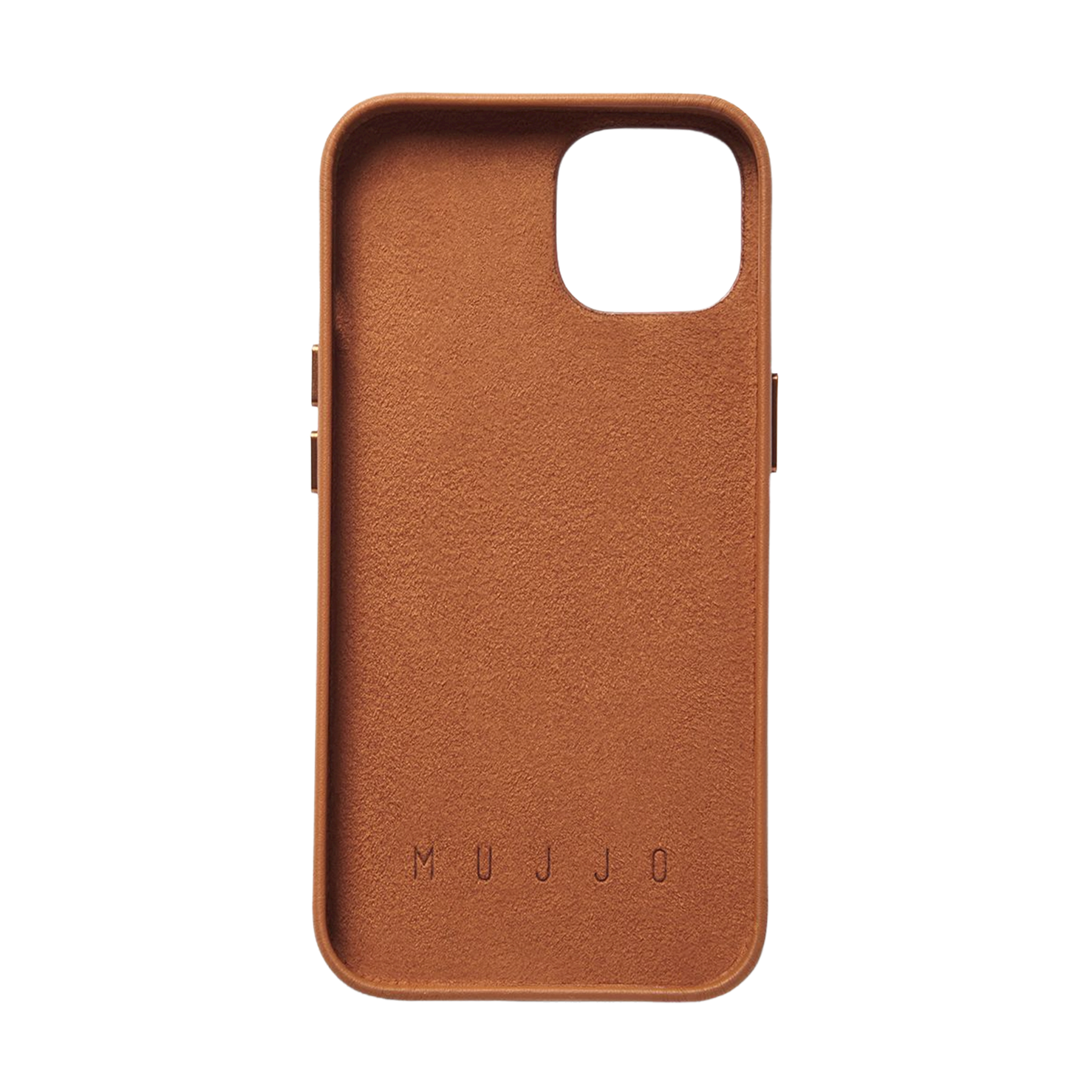 Mujjo Full Leather Wallet Case for iPhone 15 / 14 / 13 - Tan