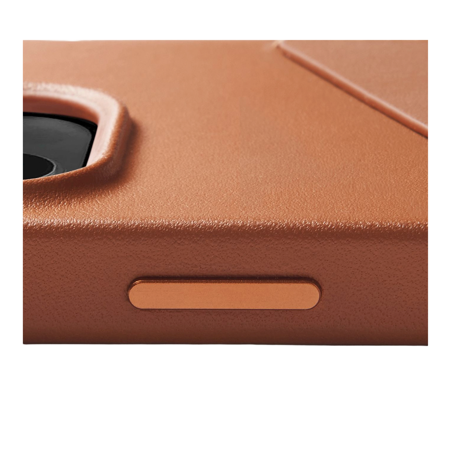 Mujjo Full Leather Wallet Case for iPhone 15 / 14 / 13 - Tan