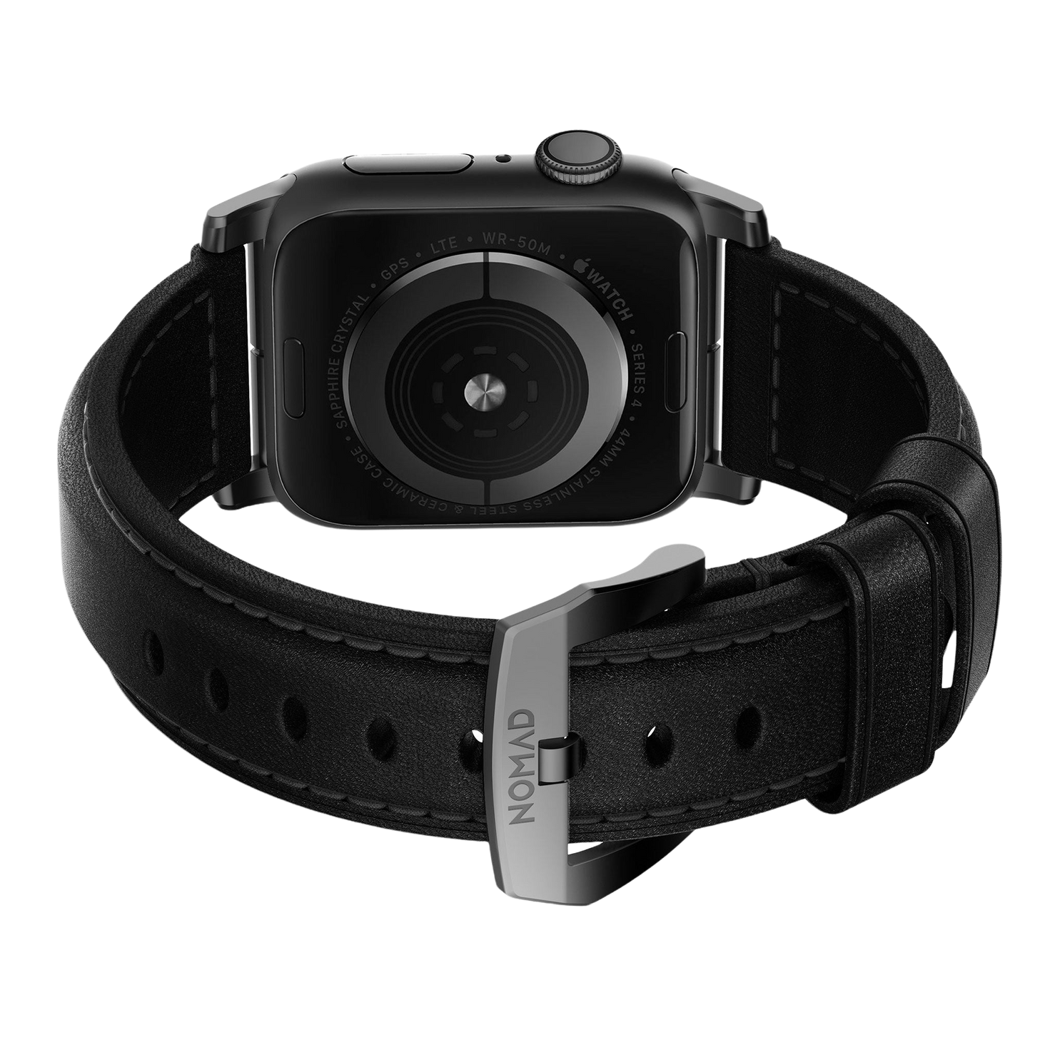 Nomad Traditional Band - 46/49mm - Black - Black Hardware