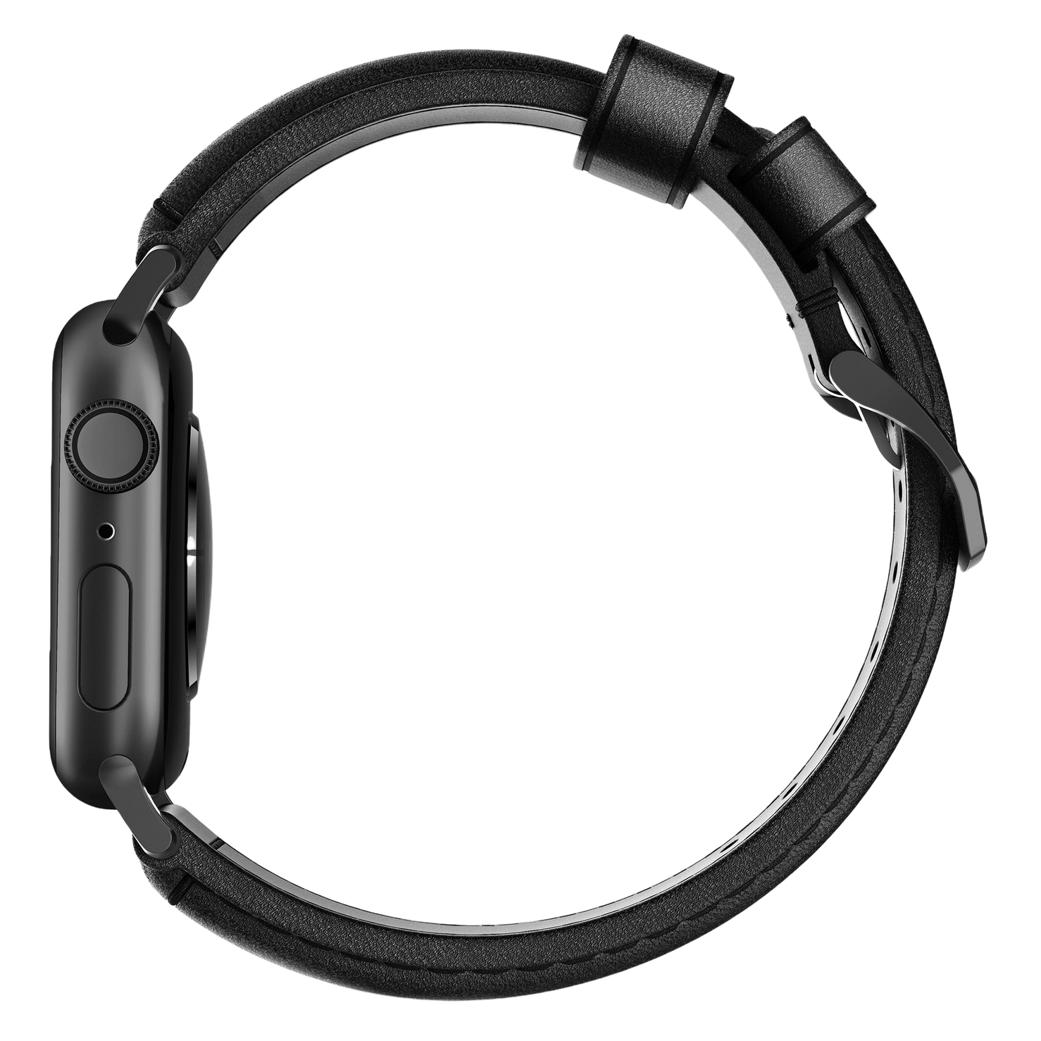 Nomad Traditional Band - 46/49mm - Black - Black Hardware