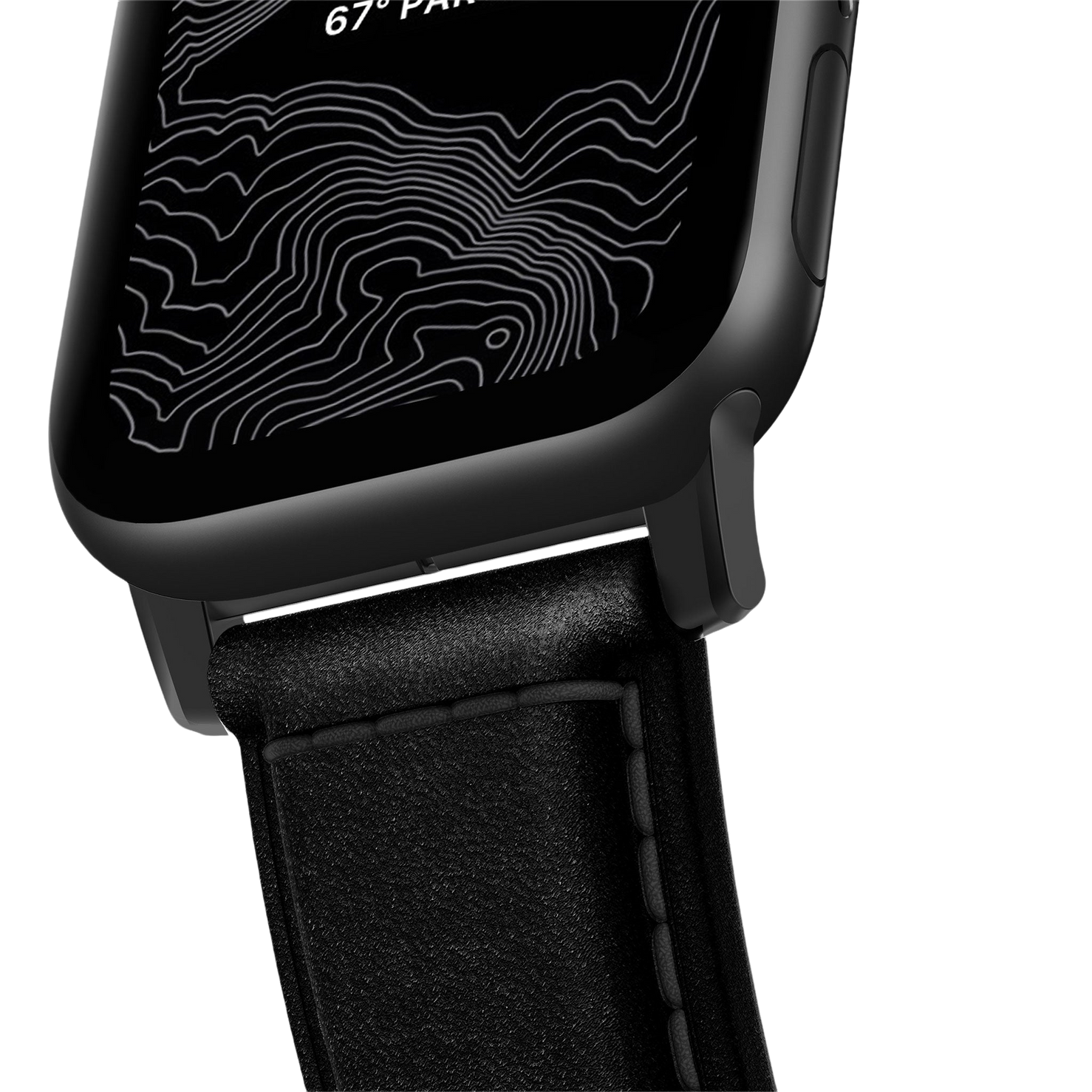 Nomad Traditional Band - 46/49mm - Black - Black Hardware