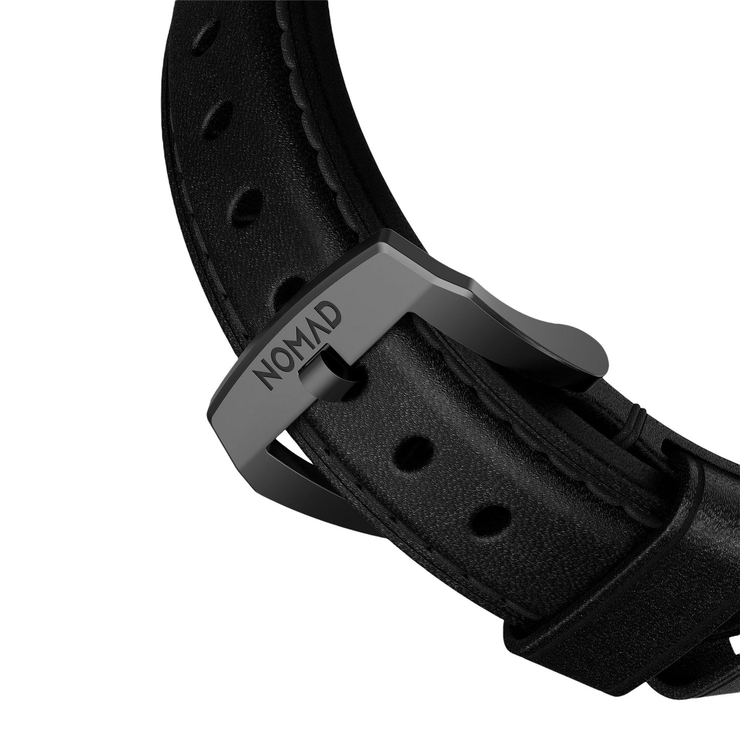Nomad Traditional Band - 46/49mm - Black - Black Hardware