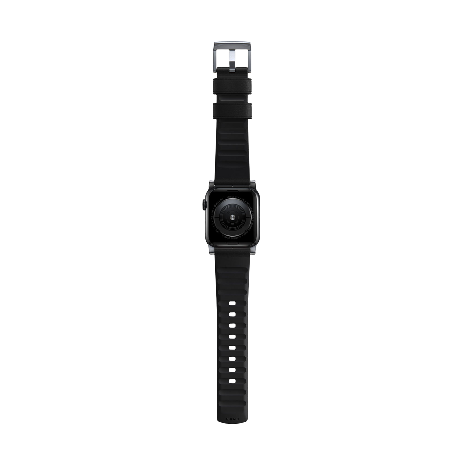Nomad Active Band Pro - 46/49mm - Black - Silver Hardware
