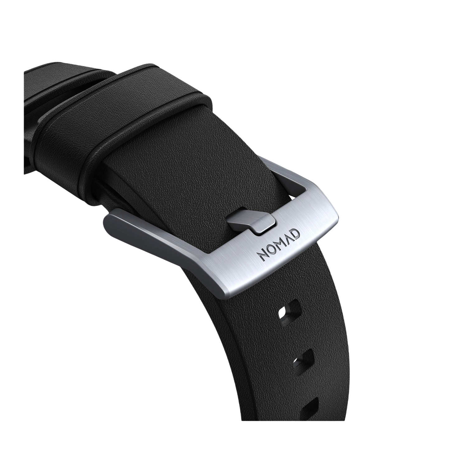 Nomad Active Band Pro - 46/49mm - Black - Silver Hardware