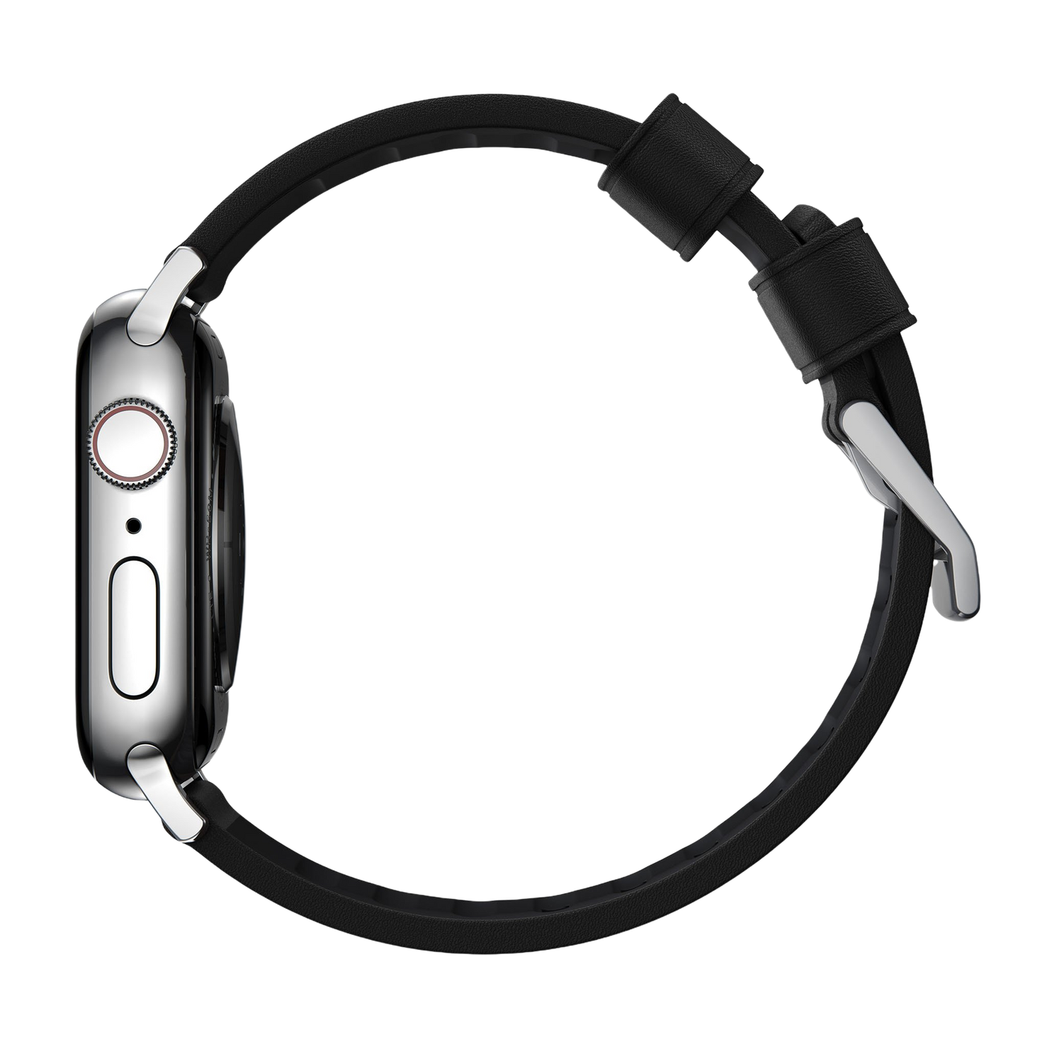 Nomad Active Band Pro - 46/49mm - Black - Silver Hardware