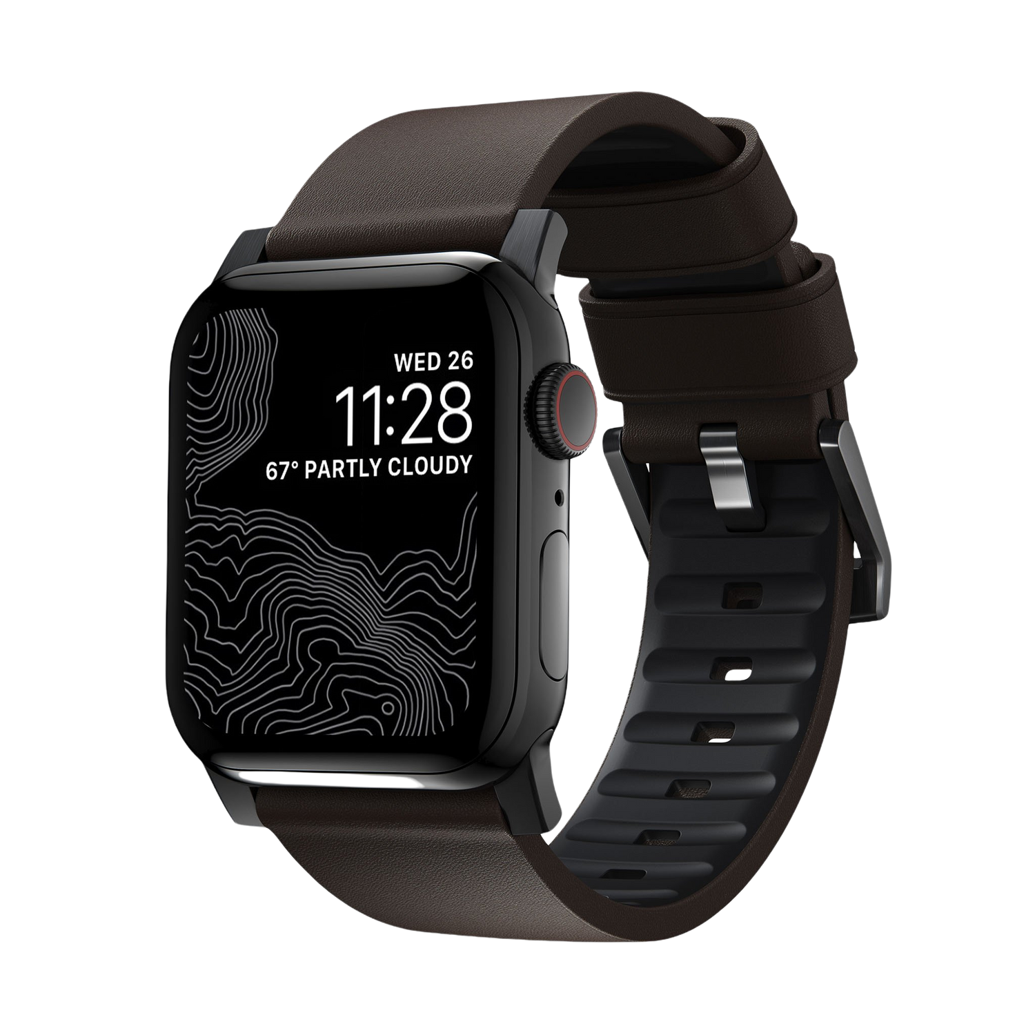 Nomad Active Band Pro - 46/49mm - Brown - Black Hardware