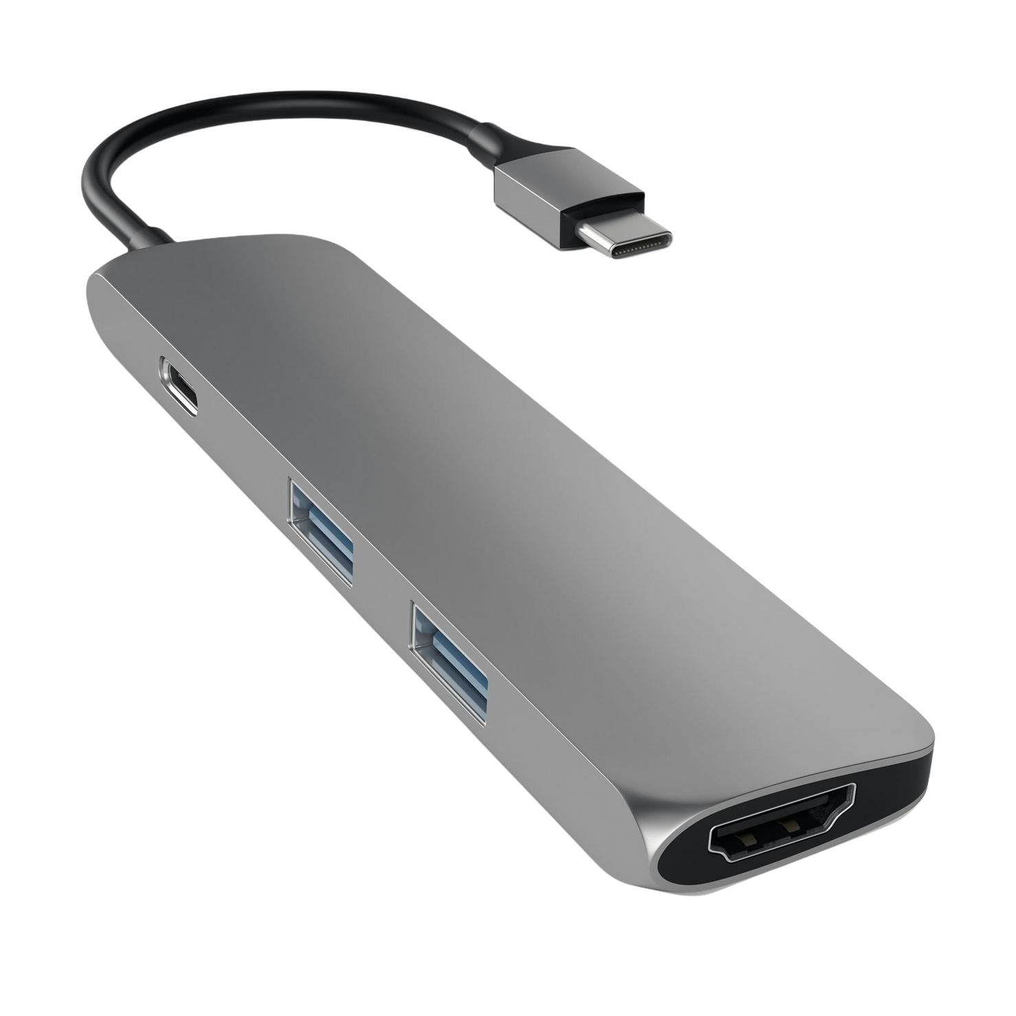 Satechi Aluminium USB-C Slim Multi-Port Adapter 4K - Space Grey