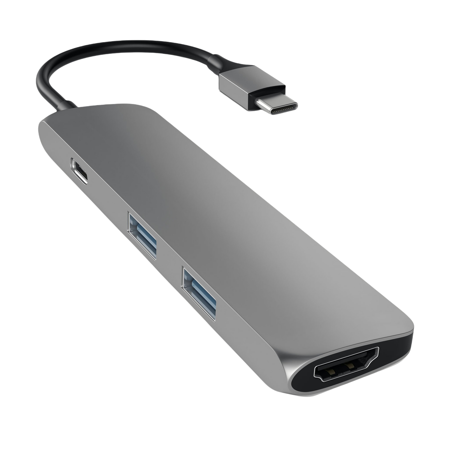 Satechi Aluminium USB-C Slim Multi-Port Adapter 4K - Space Grey