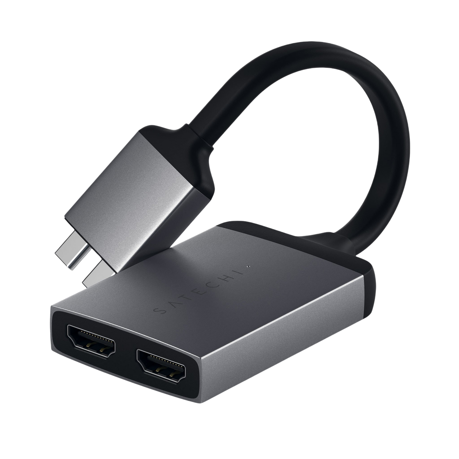Satechi USB-C Dual HDMI Adapter - Space Grey