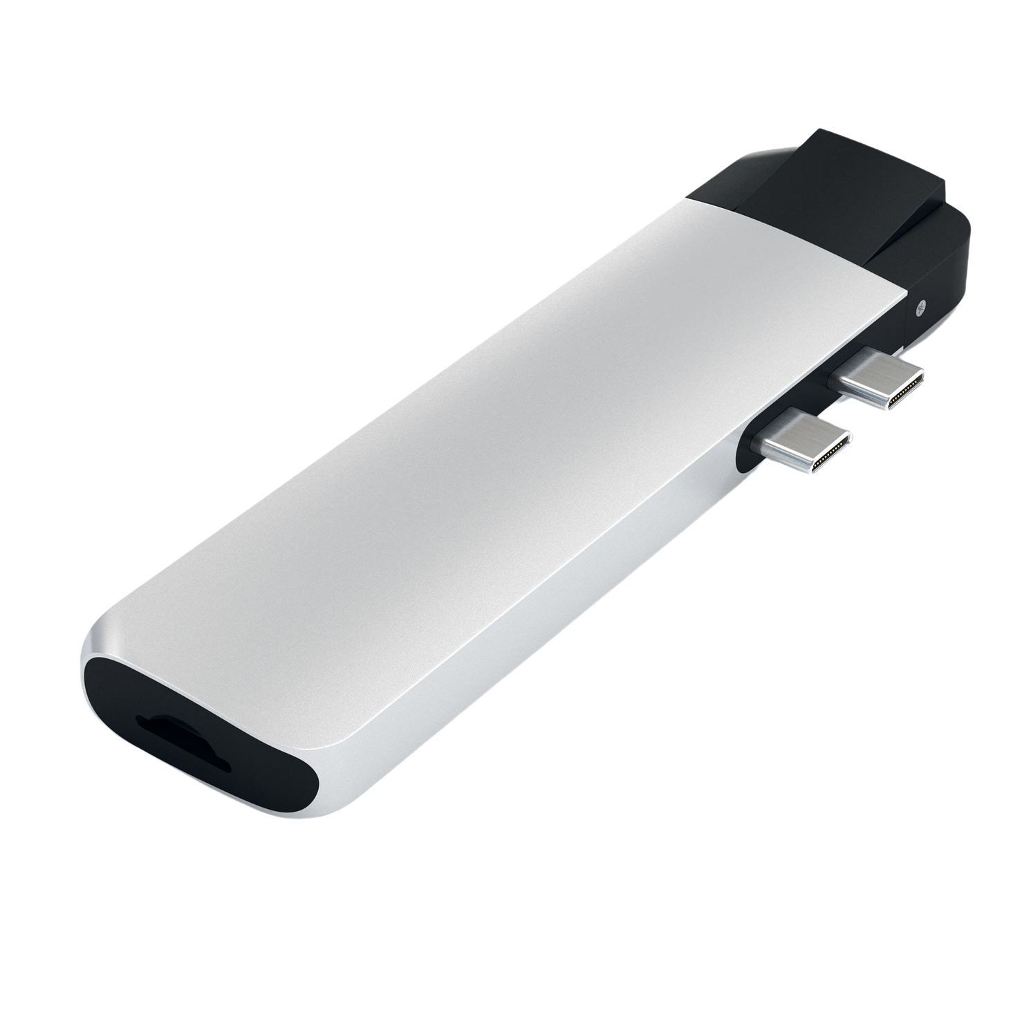 Satechi Dual USB-C Pro Hub With Ethernet & 4K HDMI - Silver