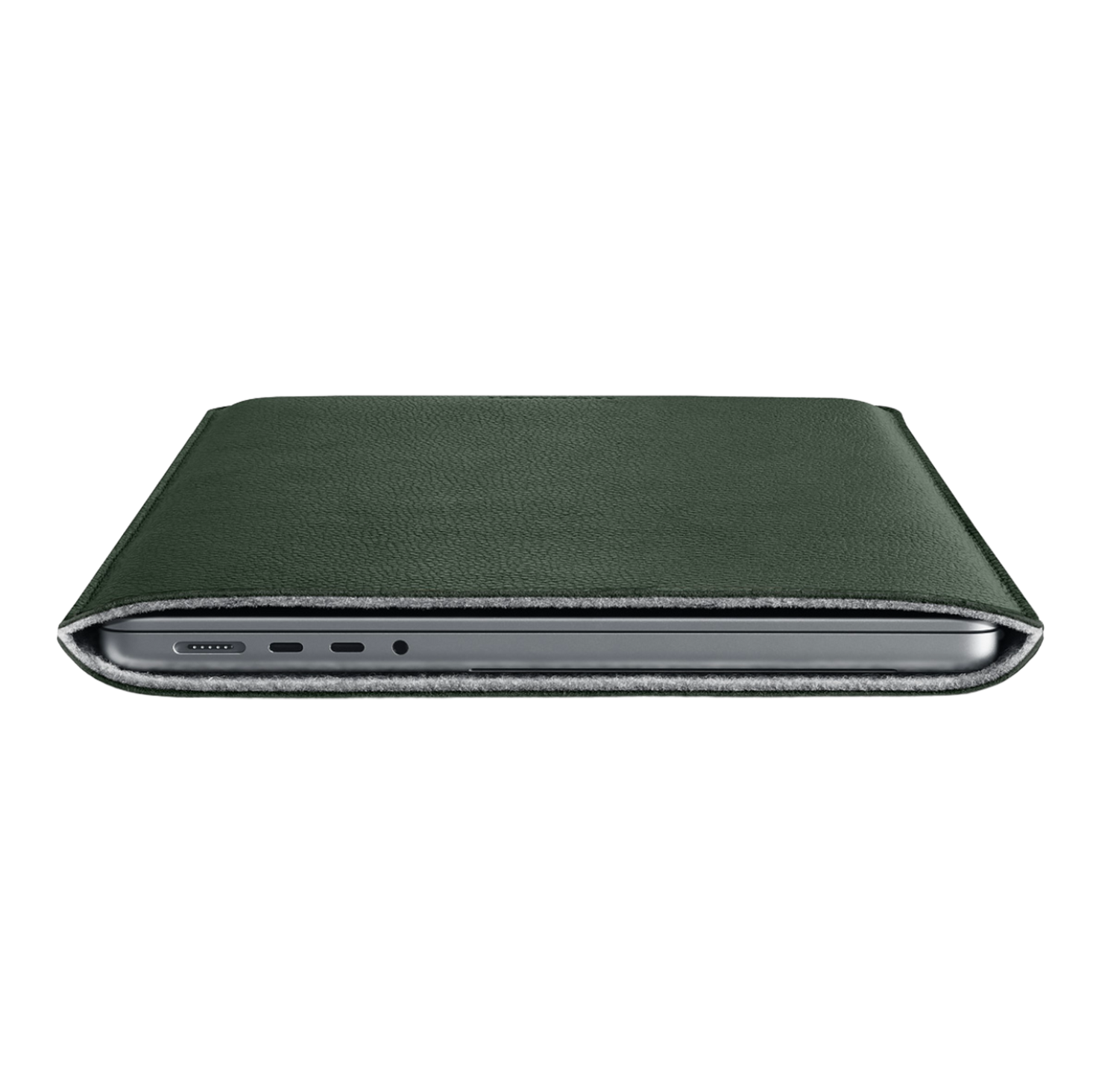 Woolnut Leather Sleeve for 14" MacBook Pro - Green