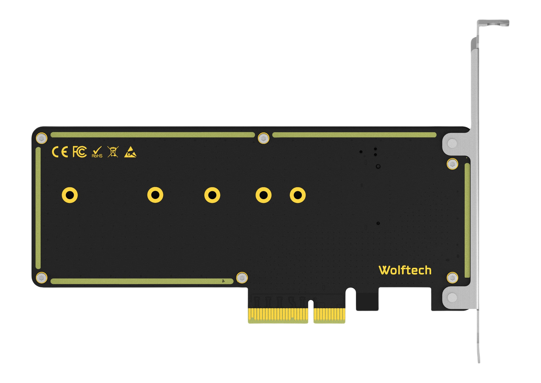 Wolftech pulsecard - PCIe 3.0 x4 adapter for PCIe M.2 SSDs - MEGAMAC - 3